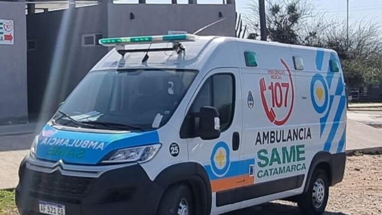 Puesto de atención del SAME durante la Fiesta del Poncho en Catamarca