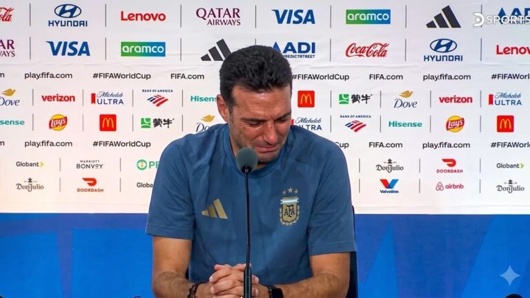 Lionel Scaloni durante la conferencia de prensa tras la final del Mundial 2026