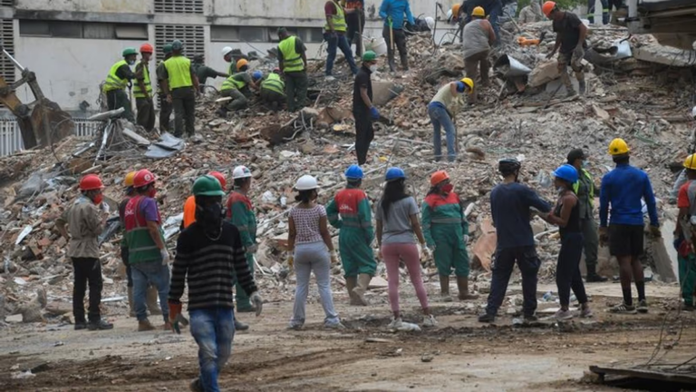 Imagen de daños por terremotos en Venezuela