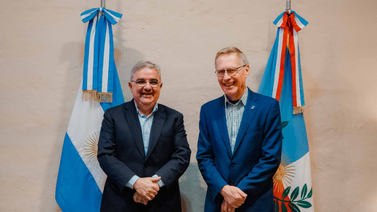 Reunión entre el gobernador Raúl Jalil y la comitiva del FIDA y la FAO en Catamarca
