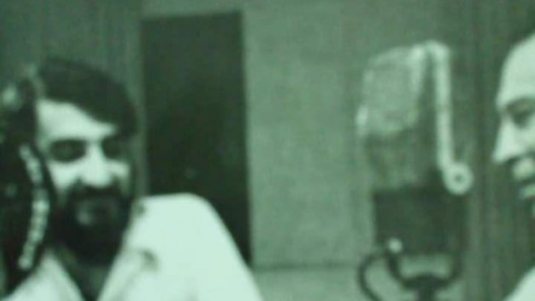 Estudio de LW7 Radio Catamarca en 1974