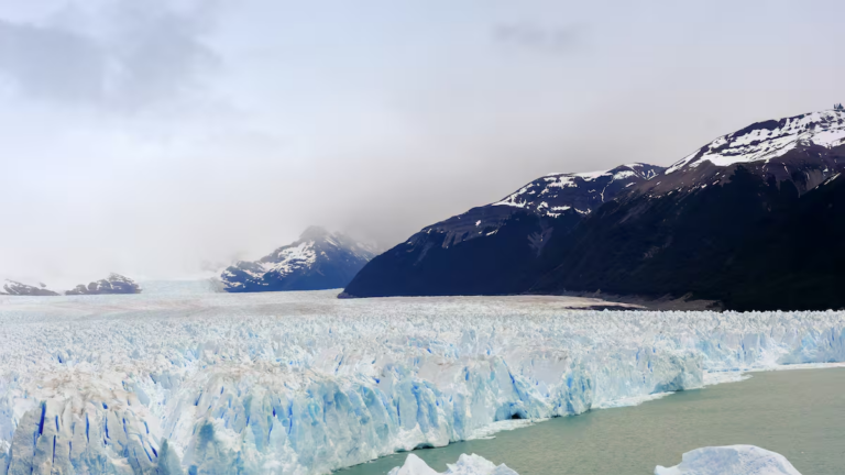 Glaciar en la cordillera de los Andes