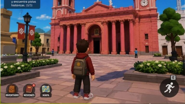 Estudiantes del Nodo Tecnológico presentando el videojuego SCOUT