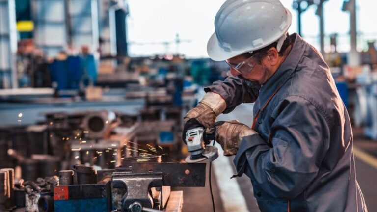 Gráfico con la evolución de la producción de pymes industriales
