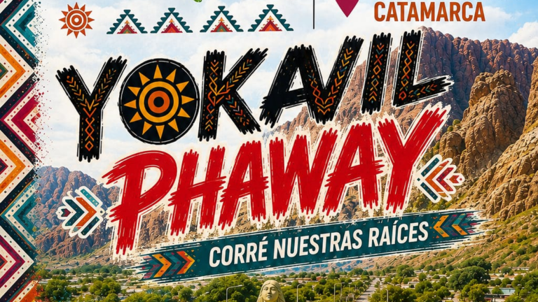 Carrera atlética en Santa María con el Monumento a la Pachamama