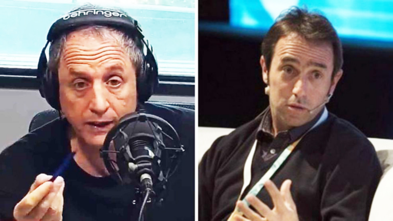 Ernesto Tenembaum en su programa de Radio Con Vos
