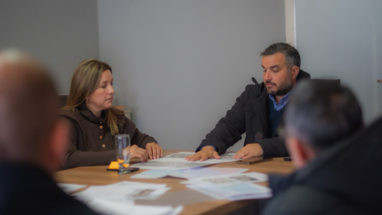 Reunión entre autoridades de Valle Viejo y Vialidad Provincial para tratar obras pluviales