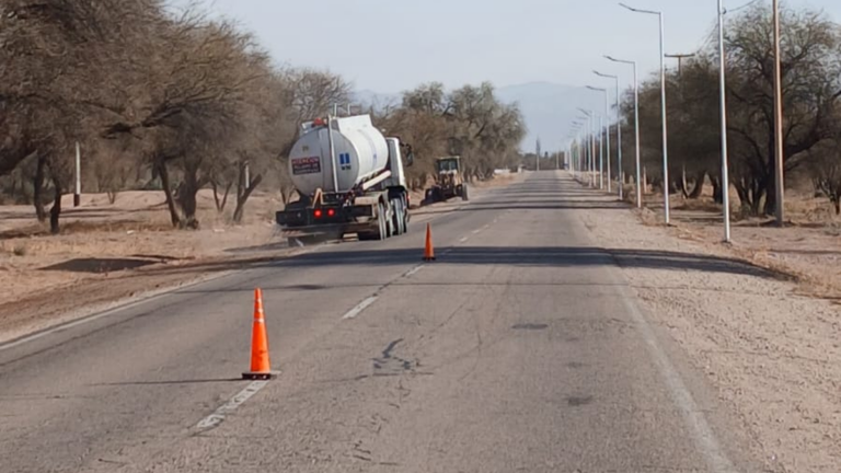 Trabajos de conservación en la Ruta Nacional 60