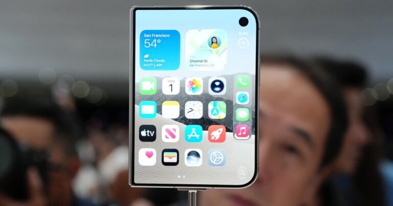 iPhone Duo plegable de Apple abierto