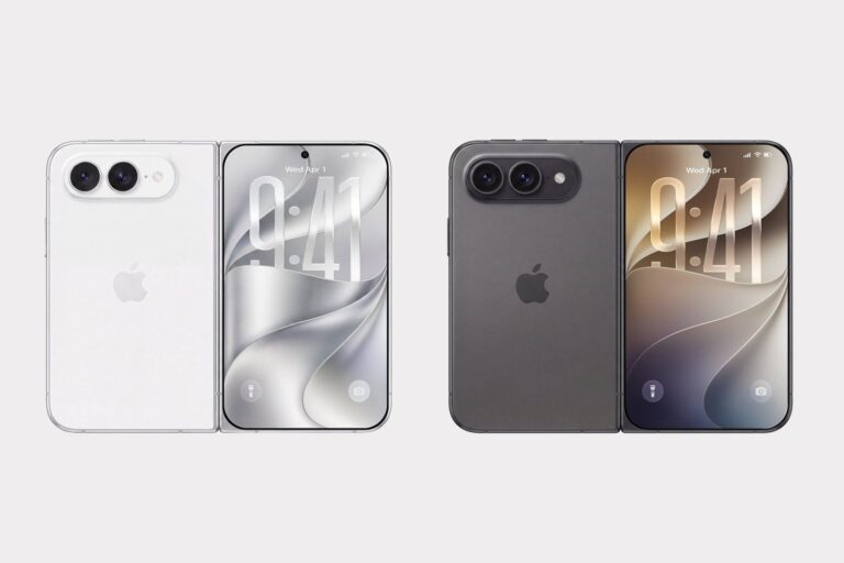 Representación del iPhone plegable de Apple