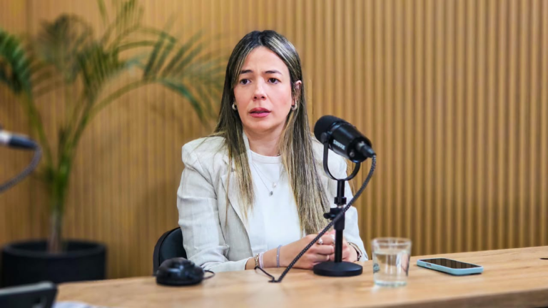 Josefina Herr, diputada provincial de Catamarca, en una entrevista radial