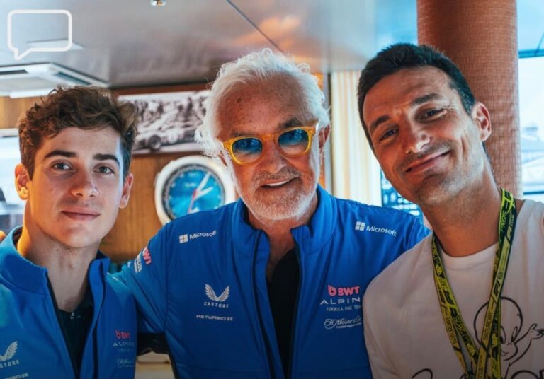 Lionel Scaloni en el circuito de Monza durante el Gran Premio de Italia