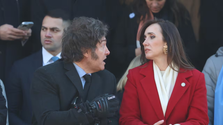 Victoria Villarruel en su despacho oficial
