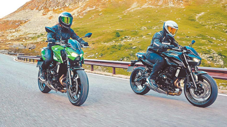 Kawasaki Z650 S 2026 en color verde y gris